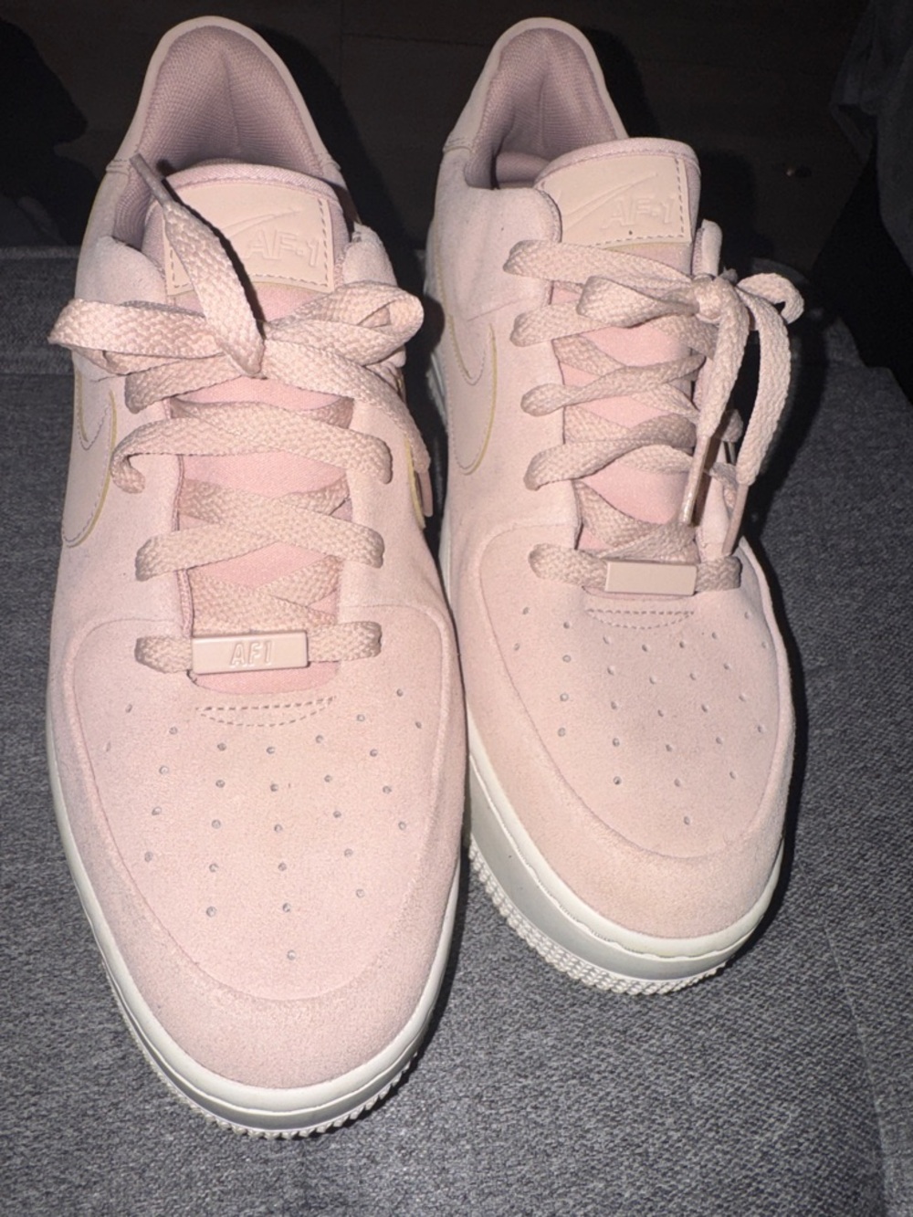 Nike Women’s Low-Top Sneakers in Light Pink Suede